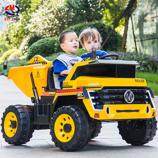 New Model Popular Styles of Children's Electric Toys and Children's Toy Engineering Vehicles with Two Seats