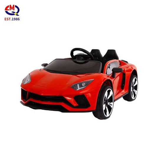 remote control electric toy car two seat double open doors children electric car with led light