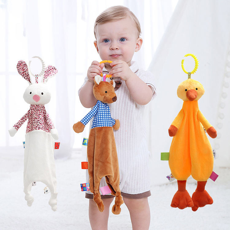 Animal Bed Hanging Catches Collar Toy Baby Product Rattles Sticks Soft Plush Doll Hand Grip children's Teether Rod Rattle