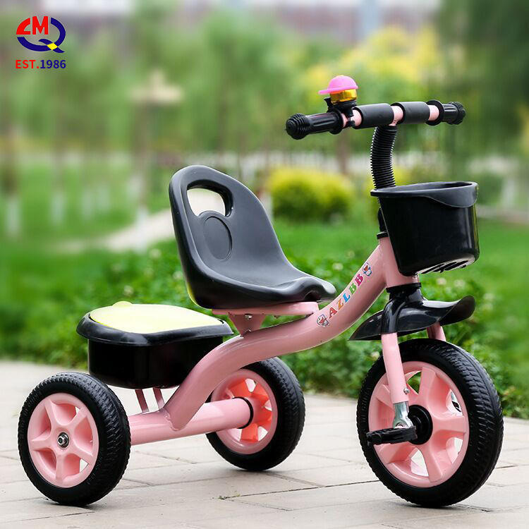 Factory wholesale kids double seat tricycle two seats baby tricycle kids ride on car with back seat