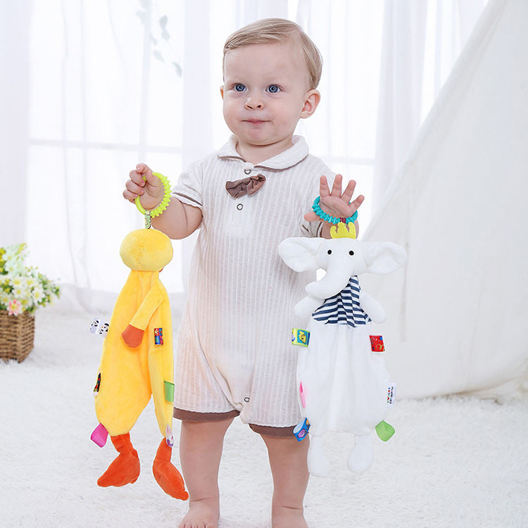 Animal Bed Hanging Catches Collar Toy Baby Product Rattles Sticks Soft Plush Doll Hand Grip children's Teether Rod Rattle