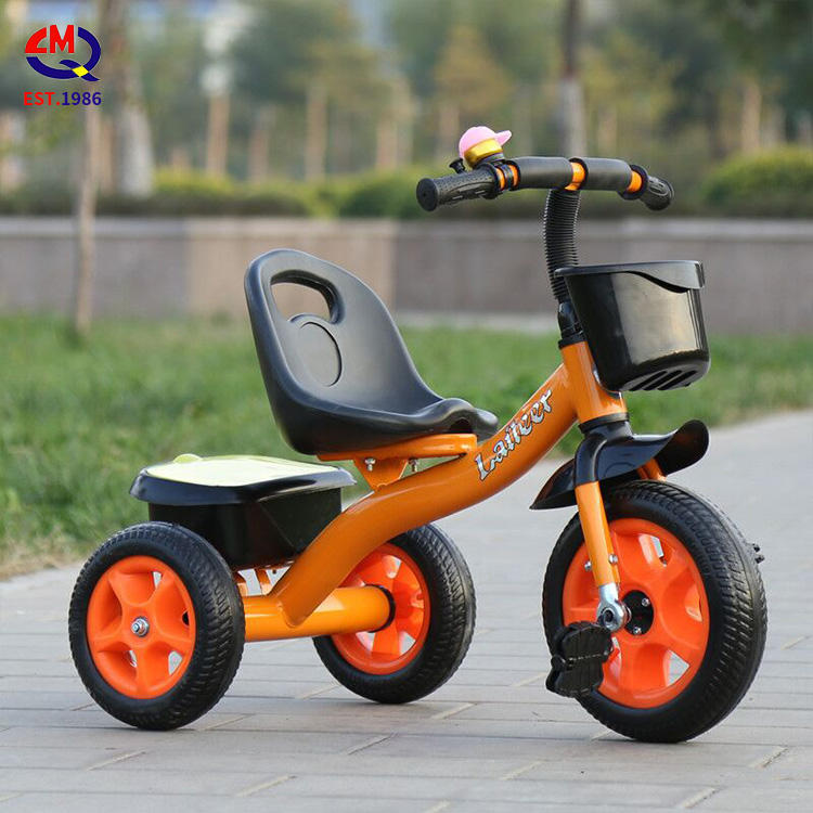 Factory wholesale kids double seat tricycle two seats baby tricycle kids ride on car with back seat