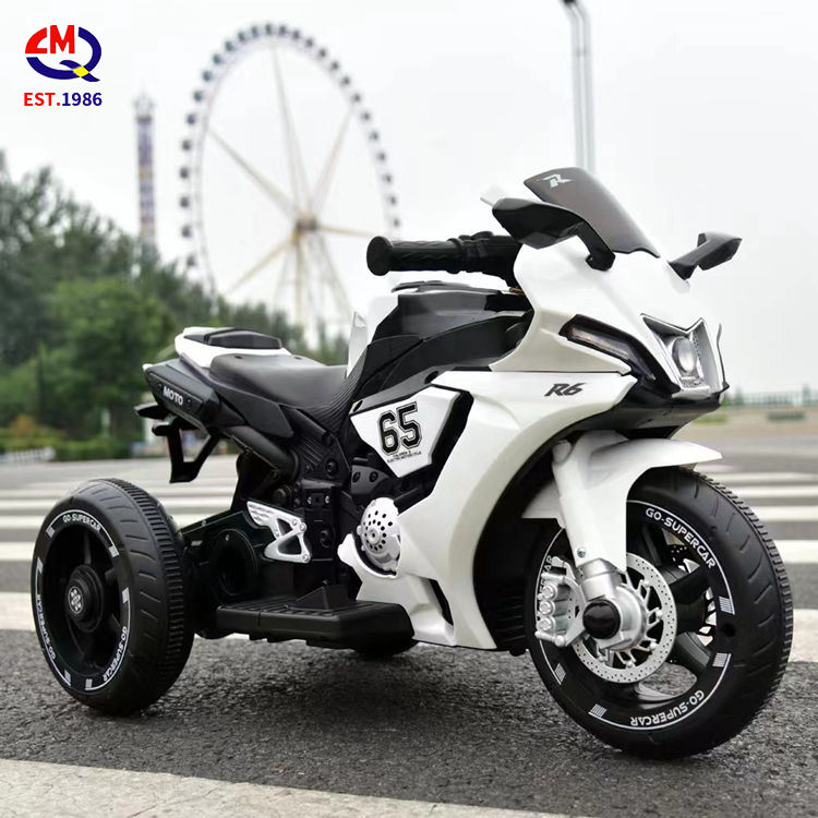 Children's Electric Motorcycle 1-6 Year Old Large Off-Road Tricycle Charging Toy Baby 3 Wheels Battery Motorcycle Cars