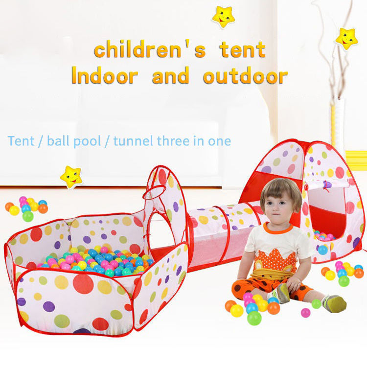 Indoor Outdoor Child 3 In 1 Tent Kids Pop Up Play Tent Ball Pool Indoor Waterproof Play Tent With Tunnel